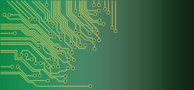 Devre kartı ya da elektronik ana kart. Çizgiler ve noktalar birleşiyor. Yüksek teknolojili vektör verileri. İletişim ve mühendislik konsepti. Dijital teknoloji geçmişi. Şirket mühendisliği çizim tasarımı.