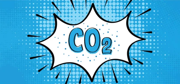 Co2 이산화 배출은 이산화 탄소를 시킨다 스모그 세상이나 행성을 구하는 — 스톡 벡터