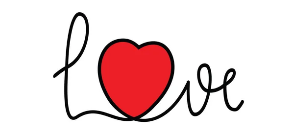 Slogan Έκανε Σύμβολο Της Αγάπης Και Της Καρδιάς Ευτυχισμένη Ημέρα — Διανυσματικό Αρχείο