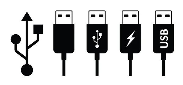 Εικονίδιο Καρτούν Usb Usb Ραβδί Εικονόγραμμα Θύρα Usb Συσκευή Usb — Διανυσματικό Αρχείο