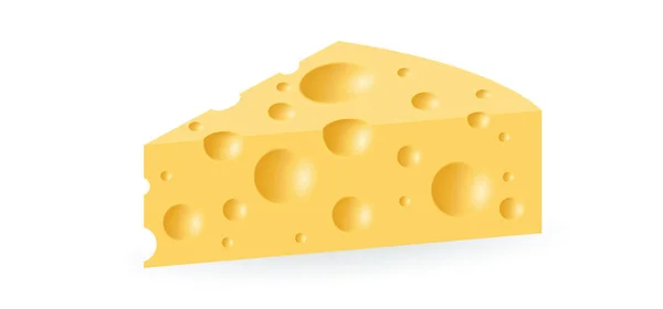 아이콘이나 상징의 조각입니다 구멍뚫린 치즈의 노란색의 음식이나 스낵을 치즈의 솔기없는 — 스톡 벡터