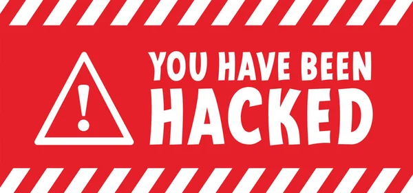 Hacklenmişsin Vektör Hacker Simgesi Pictogram Klavye Kaydedicisi Siber Güvenlik Konsepti — Stok Vektör