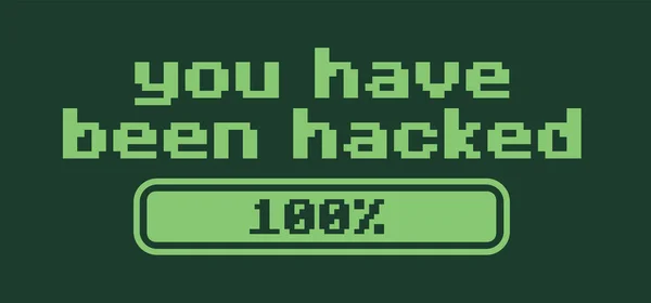 Byli Jste Hacknuti Ikona Vektorového Hackera Nebo Piktogram Keylogger Koncept — Stockový vektor