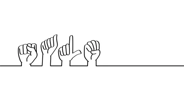 Deaf Sign Language Sale Sale Sale Vector Icon Pictogram Cartoon — Stock Vector
