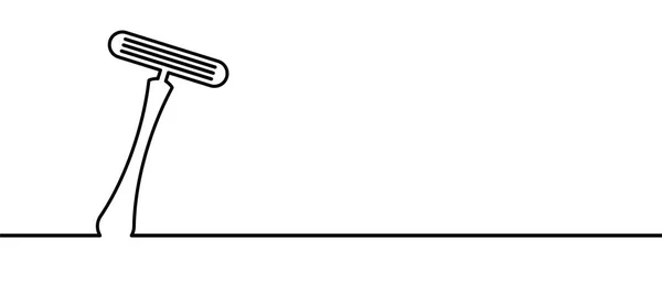Тримач Гоління Мультфільмів Знаком Леза Піктограма Векторних Бритв Чоловіка Жінки — стоковий вектор