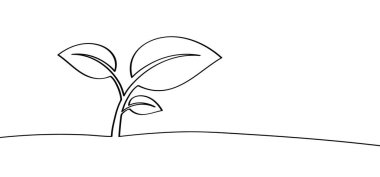 Organik, yapraklı vegan, biyokimya, ekolojik ikon ya da sembol. Laktozsuz, etsiz, sağlıklı, taze yiyecekler. Yeşil logo. Vejetaryen sağlıklı yiyecekler. Doğa, ekoloji. Topraktan yapraklarla yetişen bitki.. 