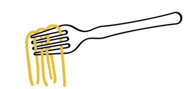 Makarna ya da spagetti günü, erişte, vermicelli, rotini, fusili, tortellini, linguini, conchiglie, fettucine, penne, capellini gibi İtalyan yemekleri. Geleneksel İtalyan yemekleri. Çatallı fast food..
