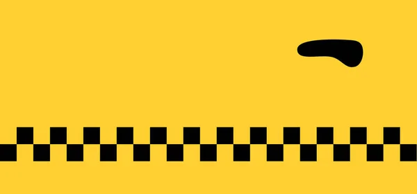 Dveře Taxíku Knoflík Žlutý Černý Vzor Taxíku Cedule Držadlem Logo — Stockový vektor