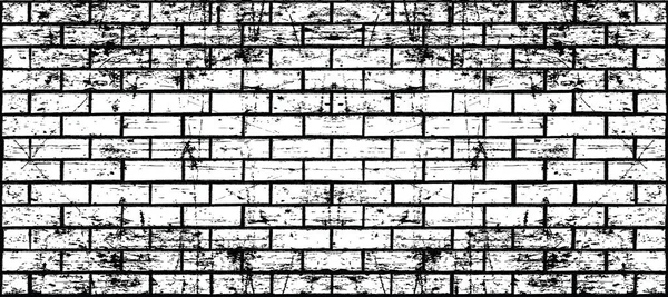 Grunge Empty Background Brick Wall Side View Funny Vector Block — Image vectorielle