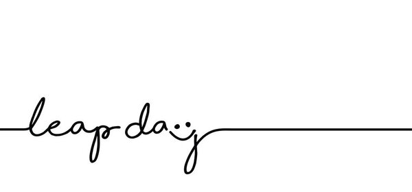 Happy Leap day or leap year slogan. Calendar page 29 February, month 2024 or 2028 and 366 days. 29th Day of february, today one extra sale day. line pattern banner. Fun vector icon or symbol