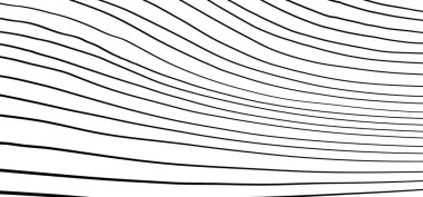 Çizgi film çizimi el çizimi deseni. Yatay, geometrik, pürüzsüz arka plan. Çizgili doku çizimi. Vektör siyah fırça darbesi, grunge vuruşu. Kalem fırçaları.