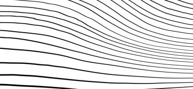 Çizgi film çizimi el çizimi deseni. Yatay, geometrik, pürüzsüz arka plan. Çizgili doku çizimi. Vektör siyah fırça darbesi, grunge vuruşu. Kalem fırçaları.