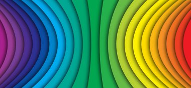 CMYK veya RGB renk tekerlek dalgası. Gökkuşağı çizgileri arka plan siyan, morumsu, sarı ya da siyah spektrum gradyanı. Baskı hattı desenli pankart. yazıcı satırları