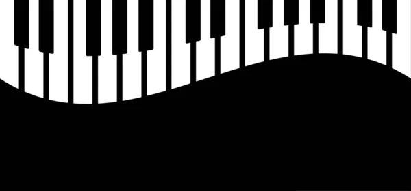 Journée Mondiale Piano Clés Clavier Signe Instrument Notes Musique Vague — Image vectorielle