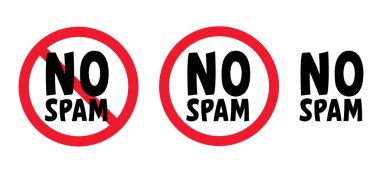 Dur, reklam yok. Reklam tabelası yok. Kırmızı daire arka planı. Reklam yasağı tabelası. Dijital güvenlik kavramı. Spam ya da gereksiz e-posta yok. Çizgi film e-postası ya da postası. Kurabiye yok.