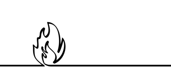 Cartoon Σπίτι Σπίτι Εργασία Μοτίβο Γραμμή Φλόγας Λογότυπο Σύμβολο Πυρκαγιάς — Διανυσματικό Αρχείο
