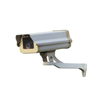 CCTV or security camera isolated over white background clipart