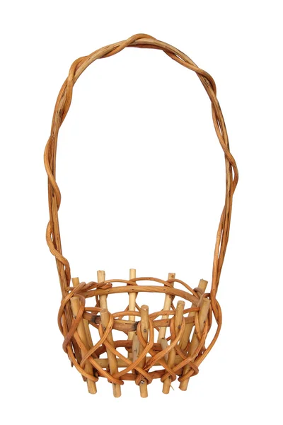 Illustration of wicker basket over white background — Stock Photo, Image