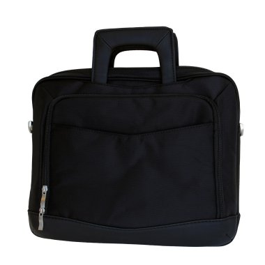 Beyaz bir arka plan üzerinde izole laptop çantası