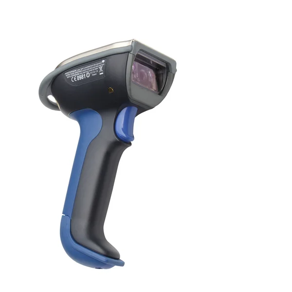 Bluetooth barcode och qr code scanner isolerade över vit bakgrunds — Stockfoto