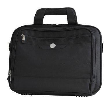 Beyaz bir arka plan üzerinde izole laptop çantası