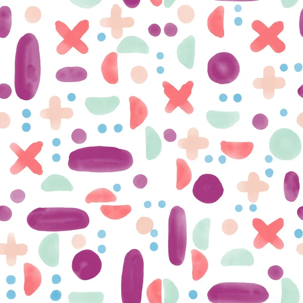 Renkli suluboya formları ve şekiller