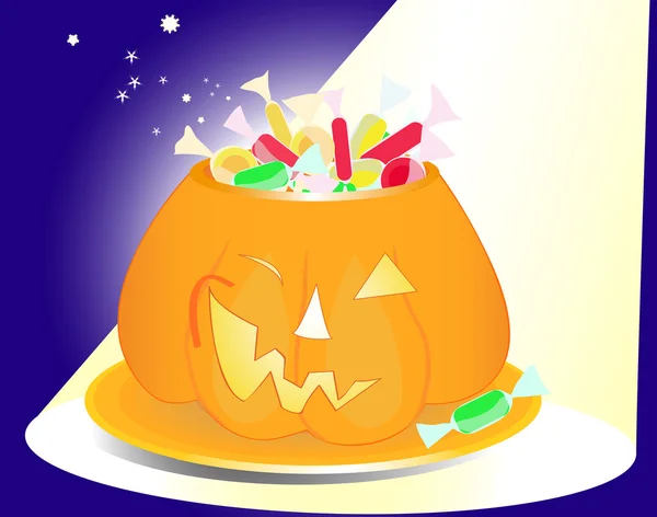 Kabak vazo ile şeker ve pırıltılar