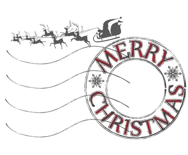 Noel ve yeni yıl tema posta damgası