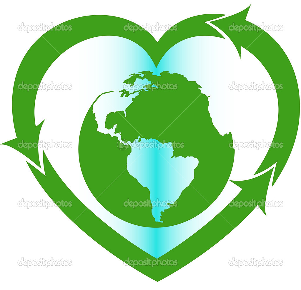 love Earth eco oriented sign