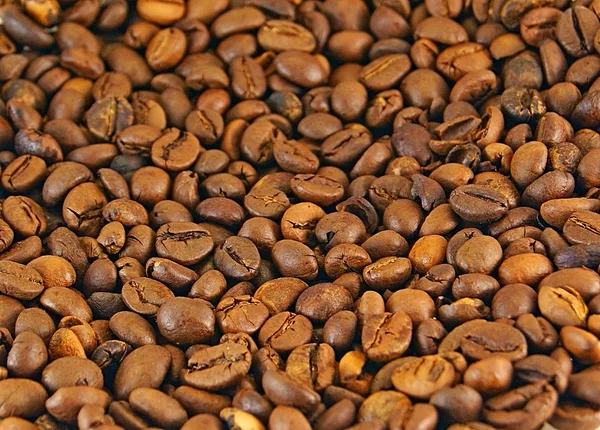 Achtergrond van zwarte koffie — Stockfoto