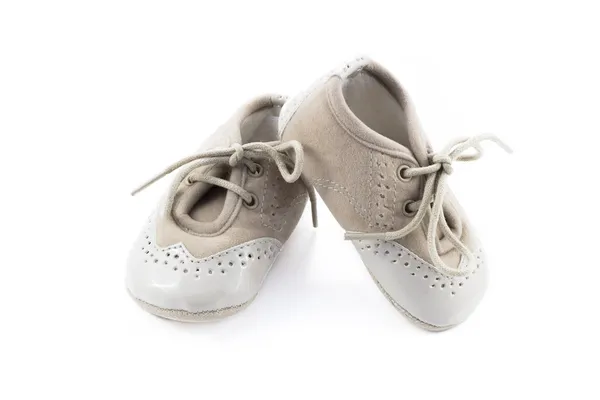 Scarpe beige per bambini Foto Stock