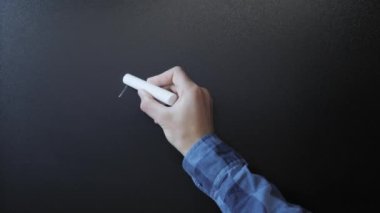 Tahtaya matematiksel formüller yazıyorum. Yanlış basit aritmetik matematik denklemi