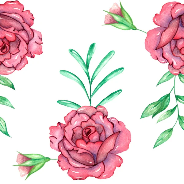 Rosas Bouqet Elemento Floral Acuarela Nand Dibujo —  Fotos de Stock