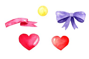 Suluboya el çizim elementi