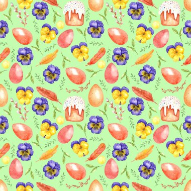 Suluboya el, pürüzsüz bahar çiçekleri boyuyor