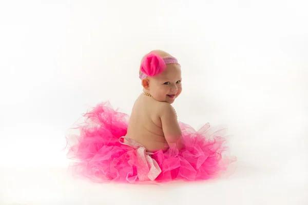 A Young Ballerina Turns to Show off Her Smile — Stock Photo, Image