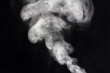 Smoke on a black background clipart