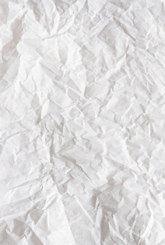 crumpled Paper texture. White paper