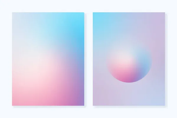Rosa Nebelschwaden Set Von Farbverläufen Hintergründe Rosa Und Blauen Farben — Stockvektor