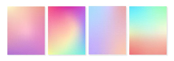 Set Von Vektorhintergründen Mit Strukturierten Farbverläufen Für Cover Wallpaper Branding — Stockvektor