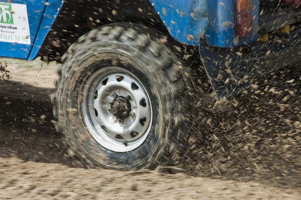 Dirt from the wheels — Stock Photo, Image