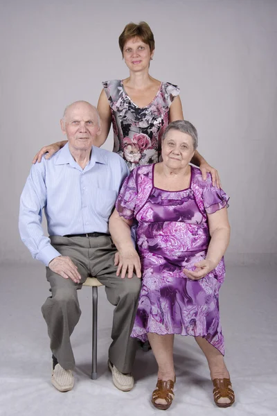 Retrato de família de grupo — Fotografia de Stock