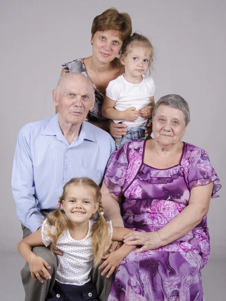 Група сімейний портрет — стокове фото