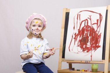 şövale adlı bir kız sanatçı portresi