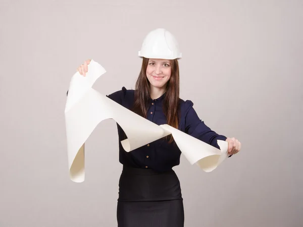 Especialista en casco dibujando lágrimas — Foto de Stock