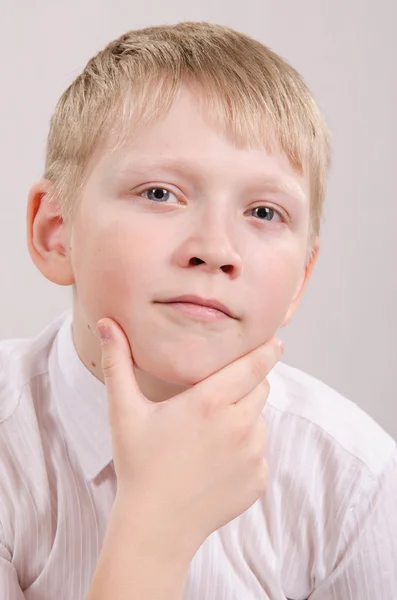 Porträtt av en pojke tolv — Stockfoto
