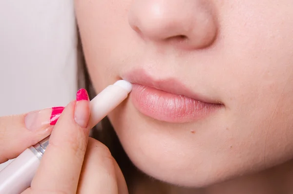 Eyeliner Lippen Make-up Kosmetikstift bei — Stockfoto