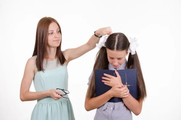 Leraar student is ontevreden met de kennis — Stockfoto