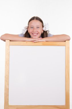 kız ve stand reklam