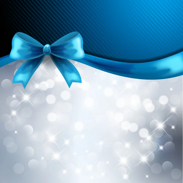 Noel arka plan mavi kurdele ile